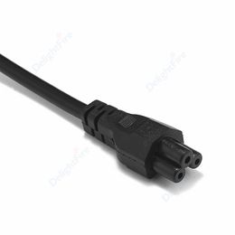 EU -plug stroomkabel 2 Pen Prong C5 Cloverleaf Euro Europees Kracht 0,5 m voor AC Adapters Laptop Notebook