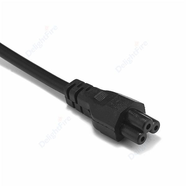 Cable de alimentación de enchufe de la UE 2 PIN PRONG C5 Cloverleaf Europero Europeo Cable de alimentación Europeo 0.5m para adaptadores de aire portátil portátil