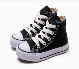 EU maat 2434 Nieuw merk kinder canvas schoenen mode hoge lage schoenen jongens en meisjes sport canvas schoenen8076466