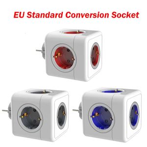 Prise de Conversion Standard ue adaptateur de prise intelligente multiprise sans prise USB Cube 240228