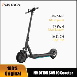 Stock de l'UE original Inmotion SCV L9 Smart Scooter Electric Scooter Pliable Kickcooter 1000W 95km Plage Dual Frein Skateboard avec application