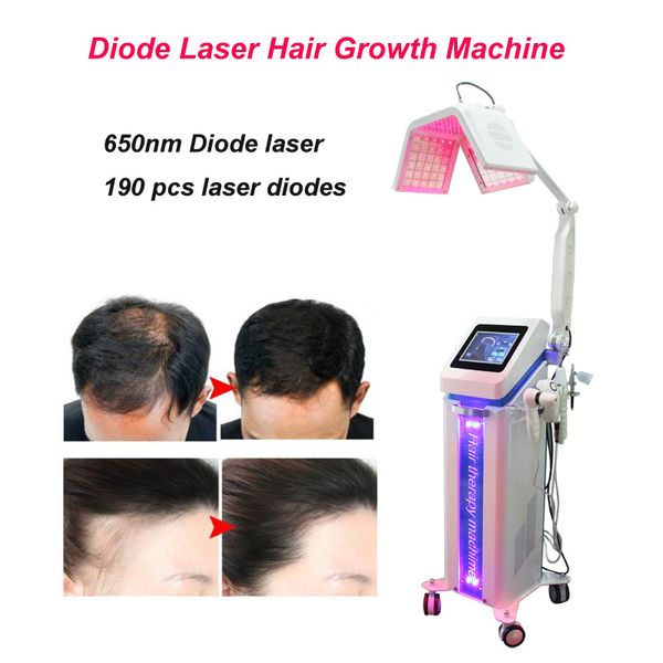 Macchina laser professionale per la crescita dei capelli Trattamento per la perdita dei capelli Strumento per la cura dei capelli Laser per la salute Attrezzatura ad alta frequenza ce