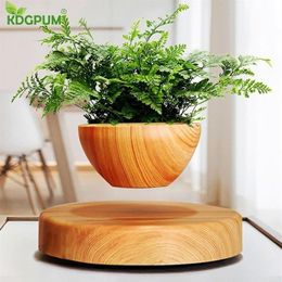 EU US AU Plug Zwevende Lucht Bonsai Pot Magnetische Levitatie Planten Planter Bloempotten Ingemaakte Vetplant Home Office Decor Y2280j