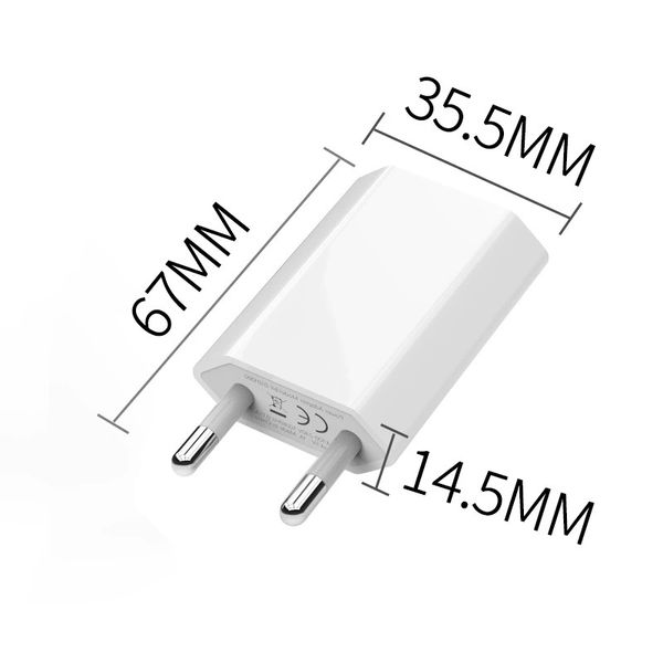 Ue Us Charge Rapide Ue Us Plug Adaptateur Tête De Charge De Charge Usb De Haute Qualité Chargeur De Téléphone Portable Pour Iphone Samsung Xiaomi