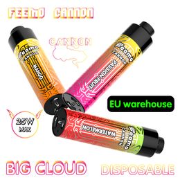 UE EE. UU. Almacén local Puff 10k Vape desechable Big Cloud Envío gratis Feemo Cannon Puff 10000 tipo-c Cable de carga Battrey recargable con resistencia de 0,5 ohmios