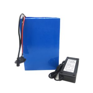 EU US GEEN BELASTING 51.8V Li-ion batterij 51.8V 28AH E-scooter batterij met PVC-zaak 52V EBIKE batterij Gebruik NCR18650GA 3500mAh cel