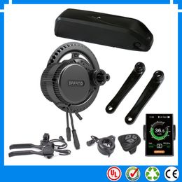 UE EE. UU. SIN IMPUESTOS Nuevo BBS02 48V 750W Bafang kit de motor eléctrico de accionamiento medio con 52V 13.6Ah Li-ion down tube ebike batería con cargador