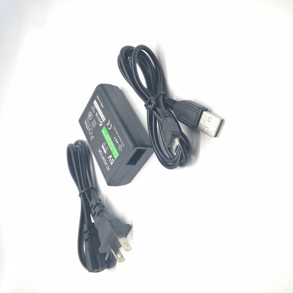 El adaptador de fuente de alimentación de CA de EU/US EE. UU. Convertir el cargador con datos USB Cable para Sony PlayStation PSVITA PS VITA PSV 2000 Consola