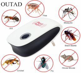 EU US PLIGNE Electronic Cat Ultra Anti Mosquito Insect Pest Contrower Mouse Cockroach Repeller Repeller Rehanced Version 5795048