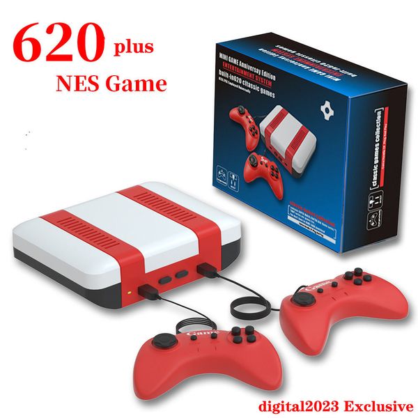 Joueurs de jeu portables EU US 620 plus Double console de jeu vidéo Console portable 8 bits pour consoles de jeux Nostalgia 620 NES avec boîtes de vente au détail en stock