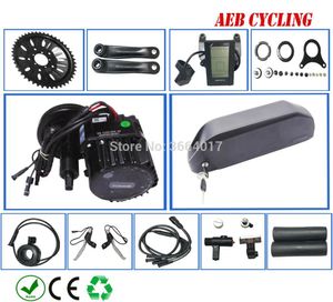 Kits de moteur de vélo électrique Bafang BBSHD mid drive 48V 1000W avec taxe UE US RU sans taxe avec batterie ebike 52V 17Ah Li-ion