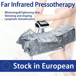 Taxe EU US incluse 3 en 1 Pressothérapie Infrarouge Chaleur Amincissante Wrap Vêtements Pression Massage Circulation Bio Ems Stimulation Musculaire Électrique