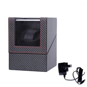 EU US UK AU Motor Shaker Cajas de reloj Winder Holder Display Caja de bobinado mecánico automático Relojes de joyería Box1278q