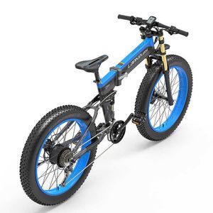 EU US UK Stock LANKELEISI XT750Plus Shimano 26 inch Mountain Snow Bike 48V 1000W 14.5AH Electric Bike Battery Foldable Ebike