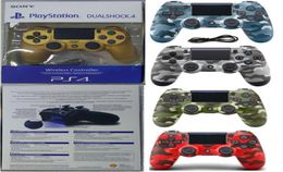 Versión de la UE Camuflage PS4 Juego inalámbrico Bluetooth GamePad Shock4 Controlador PlayStation para PS4 Game Controller con caja minorista44430746