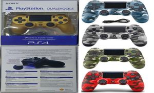 Versión de la UE Camuflage PS4 Juego inalámbrico Bluetooth GamePad Shock4 Controlador PlayStation para PS4 Game Controller con caja minorista44430746