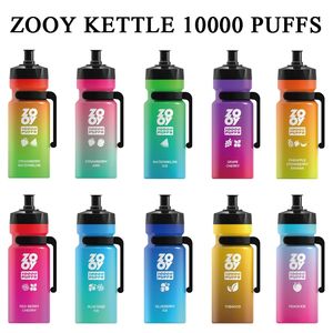 EU Warehouse Stylo Vape jetable Zooy Kettle 10000 Puffs E Cigarette Pen Vaper Vapes préremplies Vaper Tornado Package Cigarette électronique Puff 10K