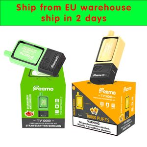 EU Warehouse Feemo TV10000 Vaporizer Starterkit Wegwerp Vape Pod 20ml E-Juice Vapor 650mAh Batterij Vape Groothandel Snelle verzending Bladerdeeg 10k vaper