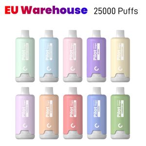 EU ENTREPOSSE PILOT PUFF 20000 25000 VACPER VAPS DISPOSTS 28 ML JUICE VAPE POD E Cigarettes électoniques 10 saveurs 2% 3% 5% Mesh Coil 650mAh Rechargeable Puff 15000 Puffes