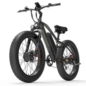 EU Warehouse stock MG740PLUS Dual Motor 1000W Bicicleta 48V 20AH 26 pulgadas Tire grasa de grasa bicicleta de montaña eléctrica