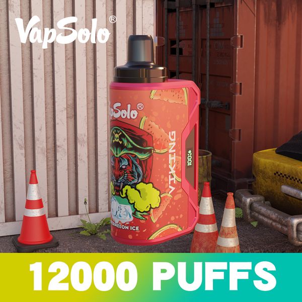 Vapsolo 12000 Puff Vaper Vapes jetables stylo E Cigarette Digital Box LCD Écran 12K Puffes 2% 5% Vaporisateur Recharge Mesh Coil Vape Puff Bars Bang King King Eu Eu Warehouse