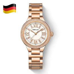 Euclair's New Fashion 2023 Reloj digital romano impermeable para mujer inglés con banda de acero