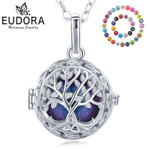 Eudora 18mm Bola de grossesse arbre de vie pendentif noeud celtique harmonie boule ange appelant carillon collier femmes bijoux 240329