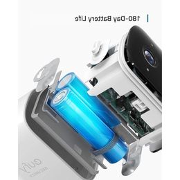FreeShipping eufy Beveiligingscamera 2C 2-Cam Kit Draadloos huisbeveiligingssysteem met batterijduur van 180 dagen HomeKit-compatibiliteit 1080p HD Vurto