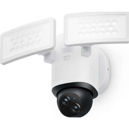 eufy beveiliging Floodlight Camera E340 bedraad met 360p pan en tilt, 247 opname, dual-band wifi, 2000 lumen, bewegingsgeactiveerd, dubbele camera, Homebase 3 compatibel
