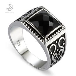 Eulonvan Big Engagement Wedding Zwart 925 Sterling Zilveren Ringen Voor Mannen Anel Sieraden Accessoires S3809 Maat 6 7 8 9 10 11 12 13 231220