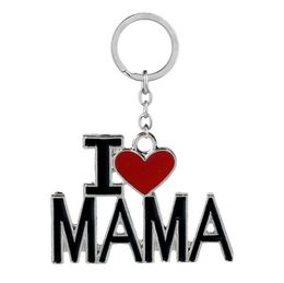 Euramerican nieuwe stijl creatieve familie sleutelhanger "DAD MOM MAMA PAPA" metalen sleutelhanger leuk cadeau voor mama papa gratis schip