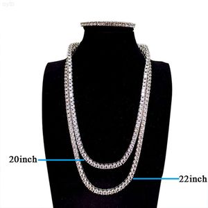 Euramerican stijl hiphop 18k wit vergulde tennisketting sieraden korund diamanten schakelketting