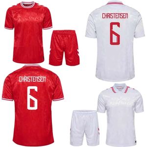 Euro Chicharito 2024 Dinamarca Jersey Cup Camisetas Kits Kit National Team Home Version Versión de jugador de fútbol Christensen Jensen Eriksen Dolberg