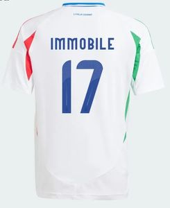 Euro Copa 2024 Versión del jugador de Italia Soccer Maglie da Calcio Totti Verratti Chiesa Italia 23 24 25 Camisas de fútbol Men establecido Kit Kit Uniforme.73