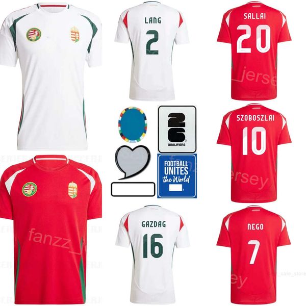 Euro Cup 2024 17 Styles Soccer Jersey 7 Nego 15 Kleinheisler 11 Kerkez 16 Gazdag 7 Dzsudzsak 15 Kata 14 Bolla 10 Szoboszlai Kits de football Kits National Team Xiongyali