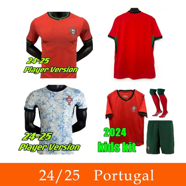 EURO CUP Portugal équipe nationale de football 2023 maillot domicile extérieur Ronaldo B.FERNANDES B.Silva Dias Felix Player Version maillot enfant