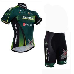 Europcra team heren fietsen jersey set korte mouw fiets outfits racing fiets uniform zomer ademend sport slijtage gel pad shorts pak ropa ciclismo s21033003