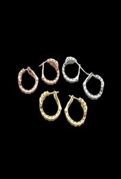Europa America Designer modestijl dame dames messing 18k gouden vergulde setting volledige diamant zoals bengle stud ear clip e5885666