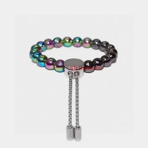 Europe Amérique Mode Style Hommes Femmes Dame Pull-type Boule En Acier Coloré Gravé V Lettre Fleur Perles Rondes Chaîne Bracelet2541