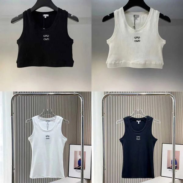 Europe et Amérique 2023 Femmes Débardeur Anagram Crop Top Tank Designer Top sexy T-shirts Femmes Tricots Tee Tricoté Sport Débardeurs Femmes Gilet Yoga Tees Lowe Top Taille S M L