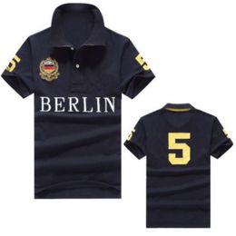 Europe et Amérique BERLIN polos à manches courtes T-shirt homme version ville 100% coton broderie homme S-5XL