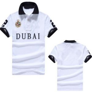 Europe et Amérique DUBAI polos à manches courtes T-shirt homme version ville 100% coton broderie homme S-5XL