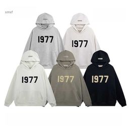 Europa en Amerika Nieuwe oversized hoodie Men Women Hoge kwaliteit 1977 Glokted 100% katoenen pullover losse paren Sweatshirts Hip Hop Hoodie 9A22
