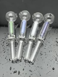 Europa und Amerika Rauchpfeifen Shisha Bong Glas Rig Öl Wasser Bongs Neuer bunter doppelschichtiger gefilterter Glaskessel