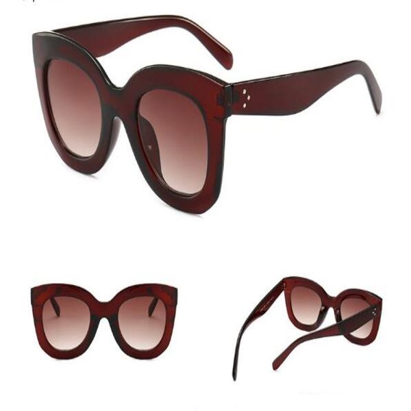 Europe et les États-Unis Big Cat Myeter Meep Metter Stare Sungass Sunglasses High-Dee Lunettes de soleil Classic Wild Retro Trend Sunglasses 2303