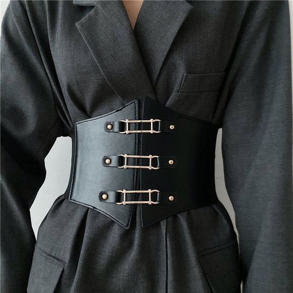 Cinturón ancho de cintura elástica simple para mujer, cinturón decorativo con correa de cintura retro, camisa, falda, Europa y Estados Unidos