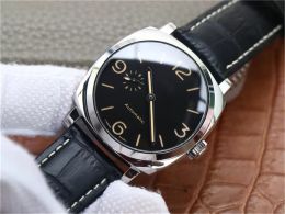 Relojes de moda populares de Europa y Estados Unidos montre de luxe 11 Relojes para hombre 45X12mm Reloj de cadena automático Caja de acero AISI 316L correa de cuero a prueba de agua