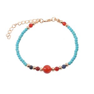 L'Europe et les États-Unis bracelet de perles fait main simple bracelet d'amitié en cristal de couleur bohème bijoux d'été faits à la main