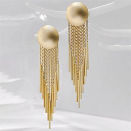 L'Europe et les États-Unis tend le tempérament métallique senior sens des boucles d'oreilles féminines de luxe bijoux atmosphériques 231227