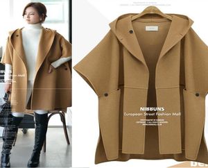 Europe Coats Femme Plus Taille Ventures femmes Gat Cloak Veste en laine d'hiver Long Trench Coat Large Taille Vestes pour femmes4132674